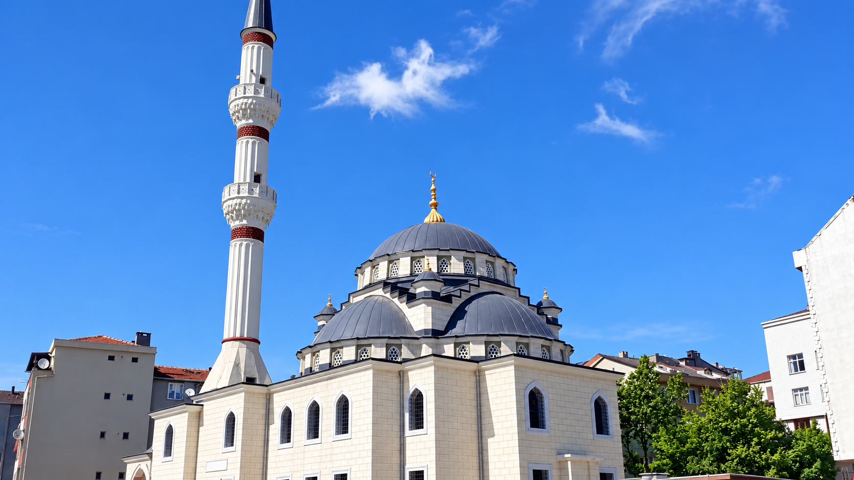 Rüzgarlı Bahçe Merkez Camii uygulama detayı